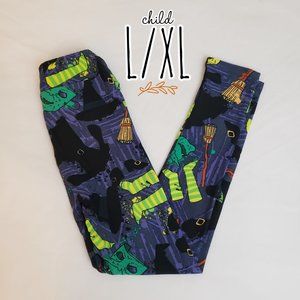 NWT LulaRoe Kids Halloween/Witches Leggings Size L/XL